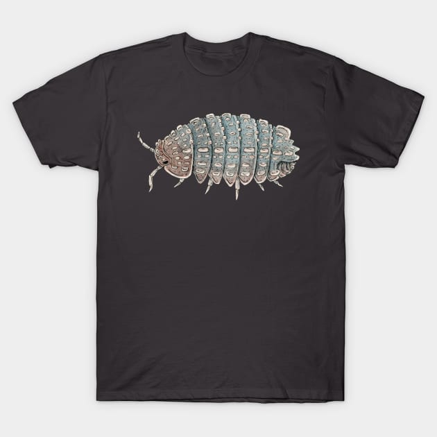 Reductoniscus tuberculatus Isopod T-Shirt by paintedpansy